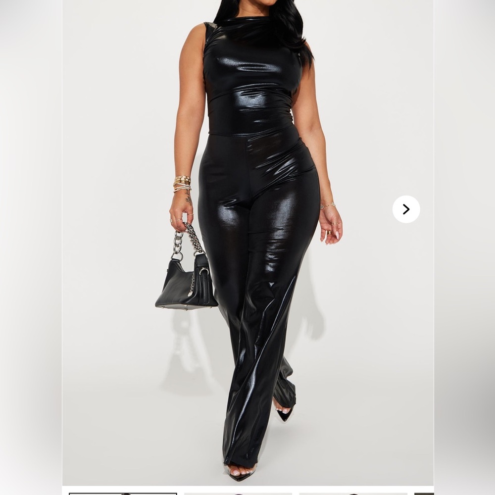 Fashion Nova Black Wide Leg Jumpsuit